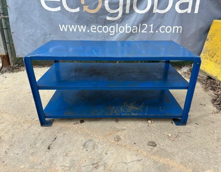 - LOT OF METAL WORK TABLES